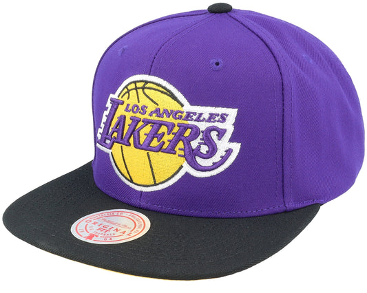 Mitchell & Ness Men's NBA Core Basic Snapback Lakers Snapback Caps