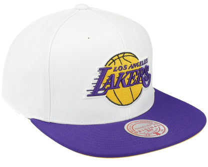 Mitchell & Ness Men's NBA Core Basic Snapback Lakers White-Purple