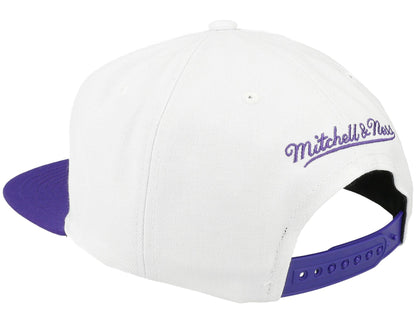 Mitchell & Ness Men's NBA Core Basic Snapback Lakers White-Purple