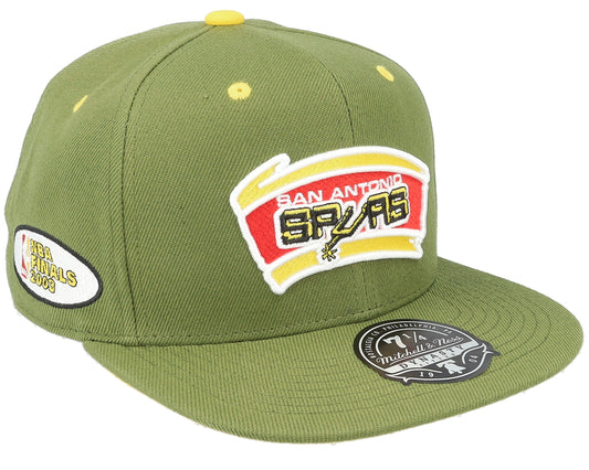 Mitchell & Ness Men's NBA Dusty Olive Fitted Hwc Spurs