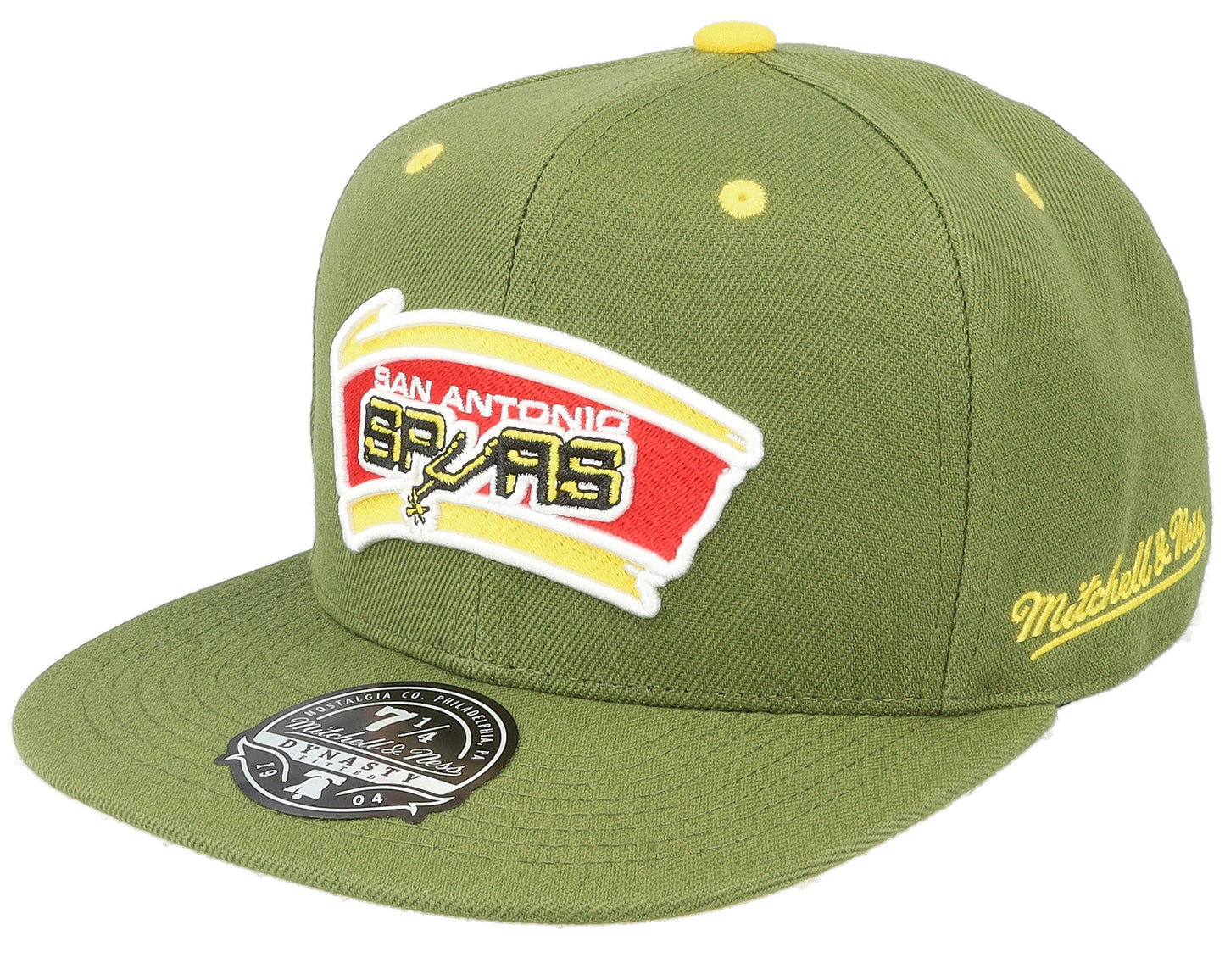 Mitchell & Ness Men's NBA Dusty Olive Fitted Hwc Spurs