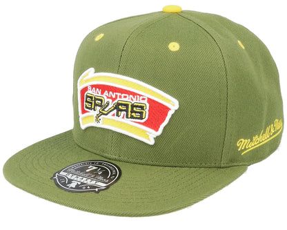 Mitchell & Ness Men's NBA Dusty Olive Fitted Hwc Spurs