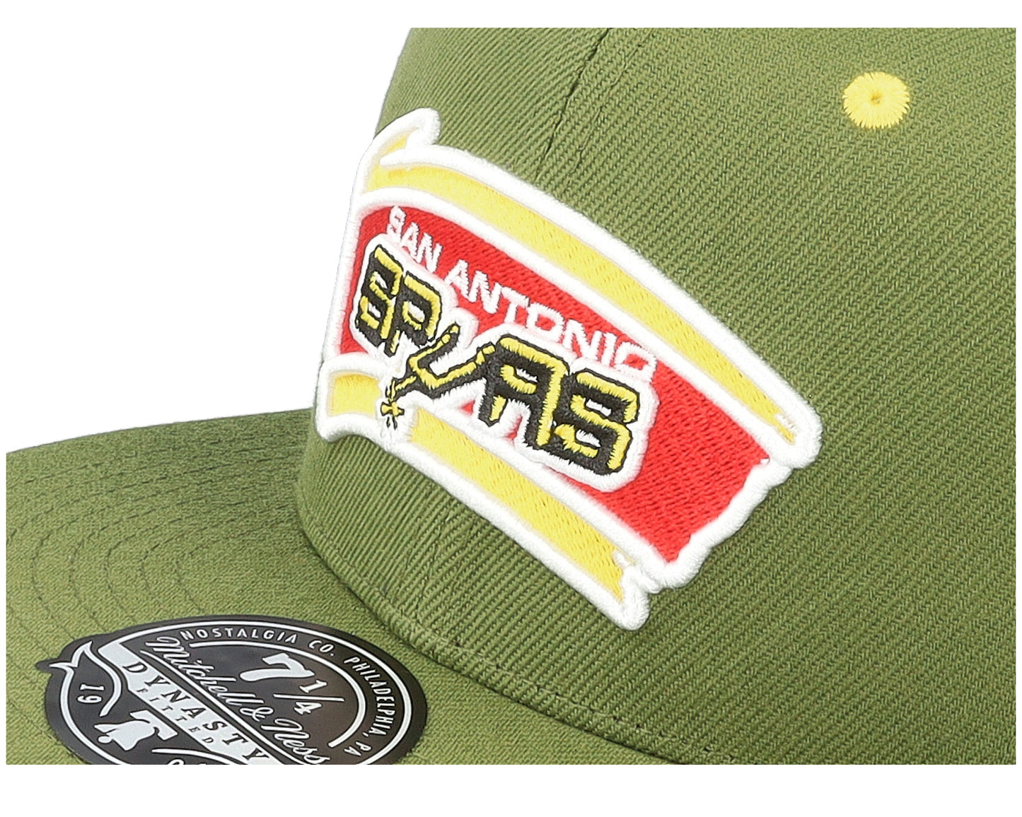 Mitchell & Ness Men's NBA Dusty Olive Fitted Hwc Spurs