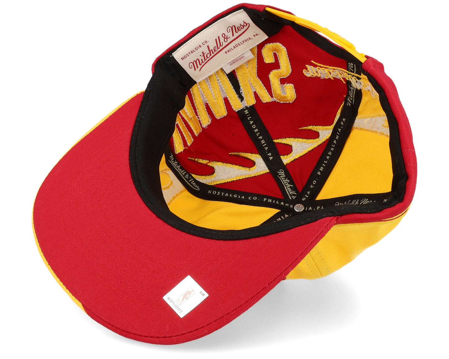 Men's Mitchell & Ness NBA Spiral Deadstock Snapback Hwc Hawks