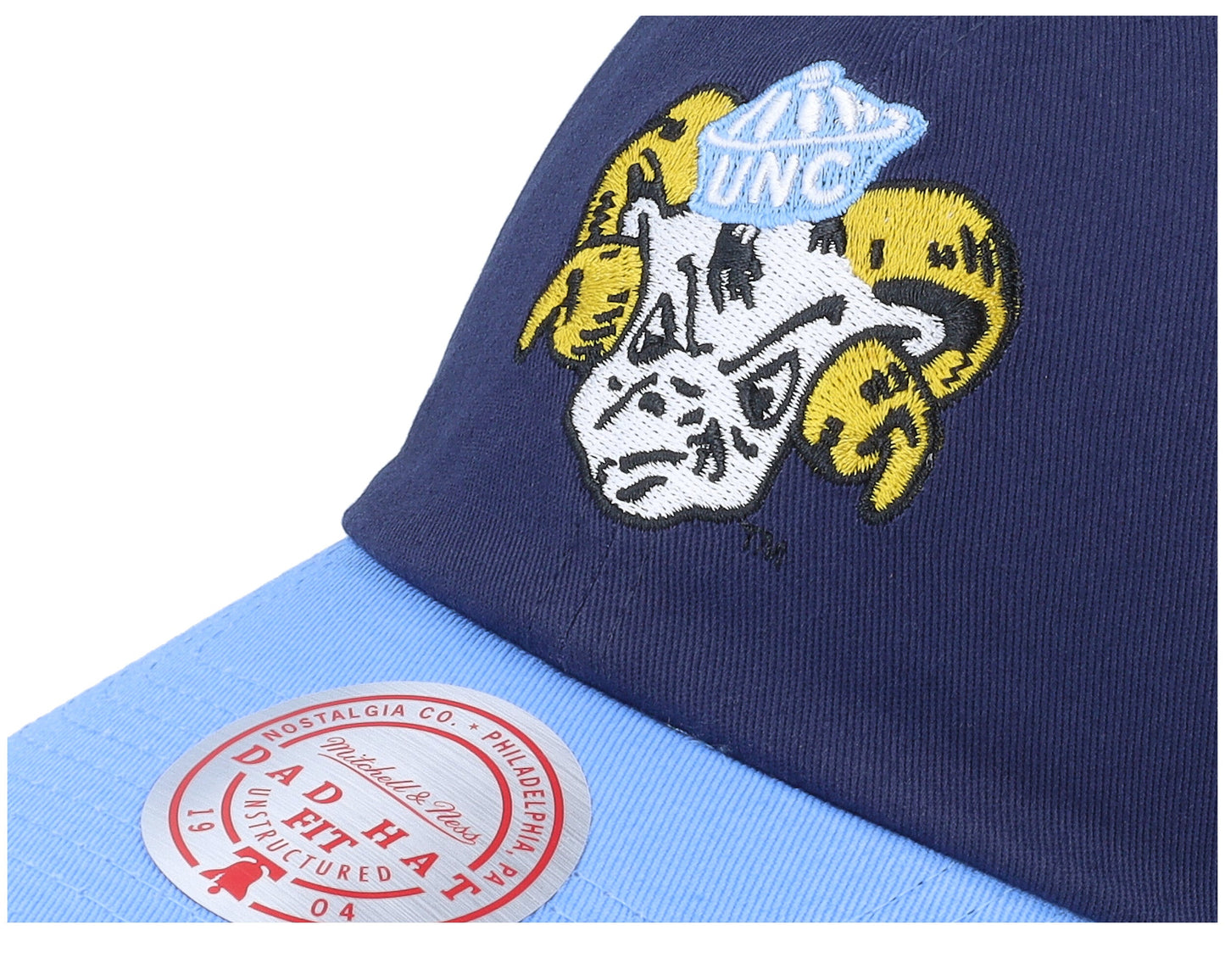 Men's Mitchell & Ness Ncaa Team 2 Tone 2.0 Dad Strapback North Carolina