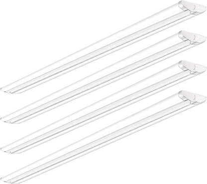 110W 8FT LED Shop Lights Ultra Slim LED Wraparound, 12600LM, 5000K, 8 Foot Strip Light, Flush Mount Garage Office Warehouse Ceiling Lighting Fixture, 8 Foot Fluorescent Tube Replacement, 4 Pack