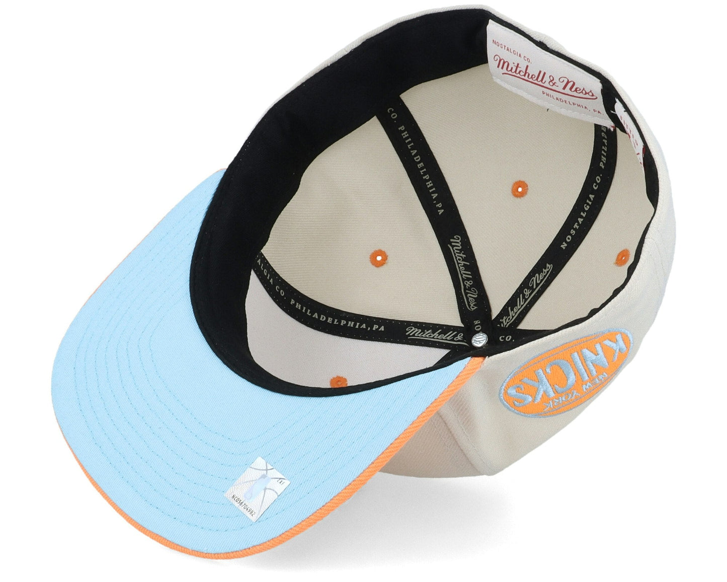 Men's Mitchell & Ness NBA Hop On Fitted NBA Knicks - Off White