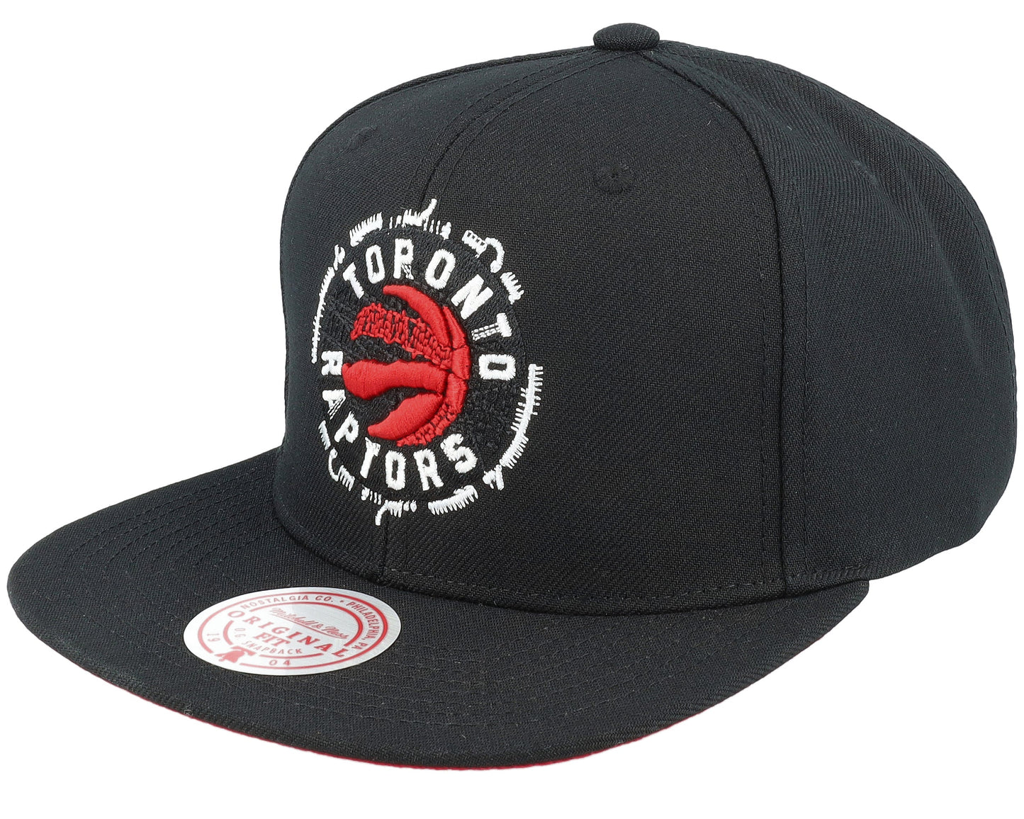 Mitchell & Ness Men's NBA Embroidery Glitch Snapback Raptors Snapback Caps