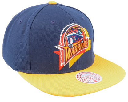 Mitchell & Ness Men's NBA Logo Blur Snapback Hwc Warriors Snapback Caps