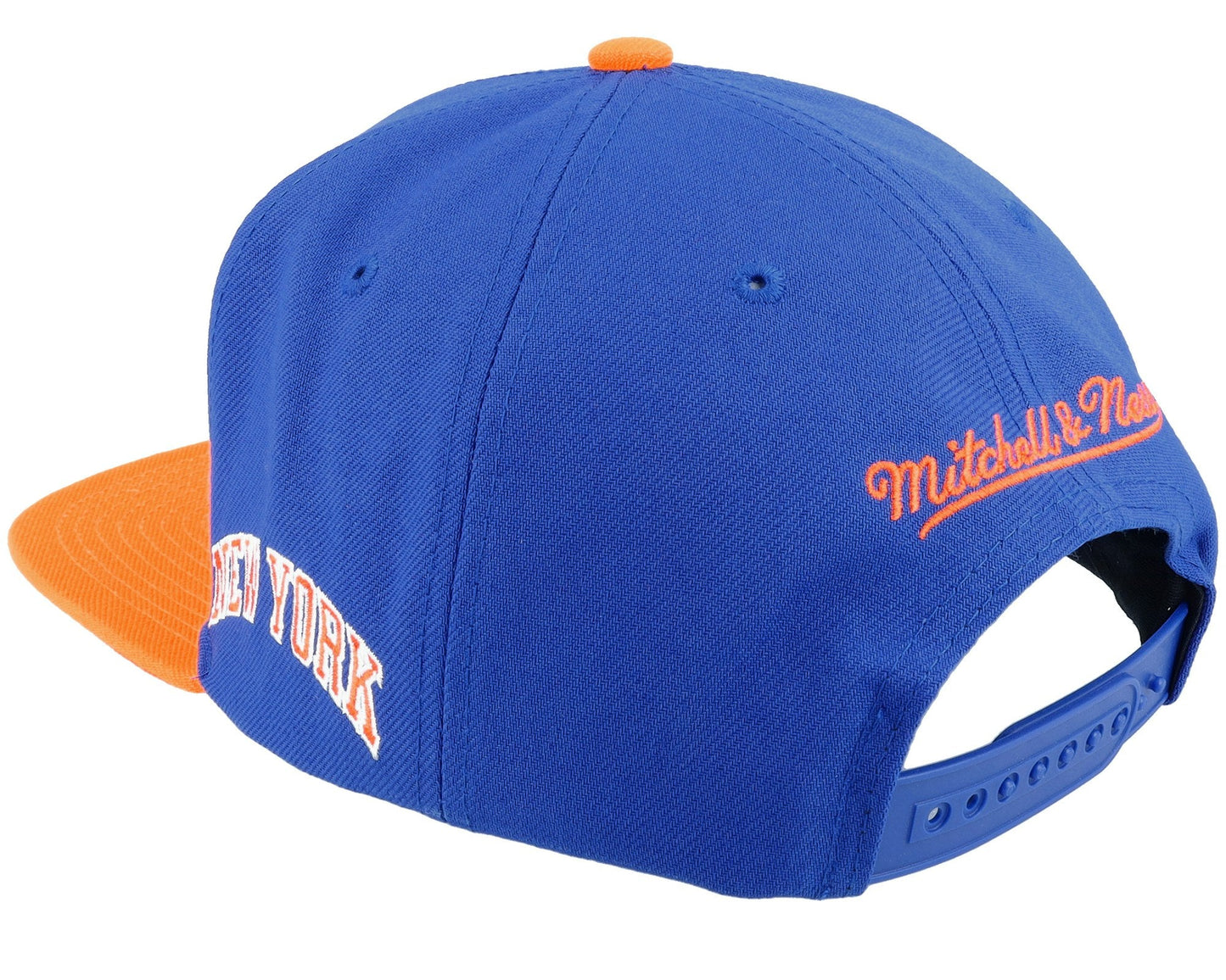 Men's Mitchell & Ness NBA Logo Blur Snapback Hwc Knicks - Blue-Orange