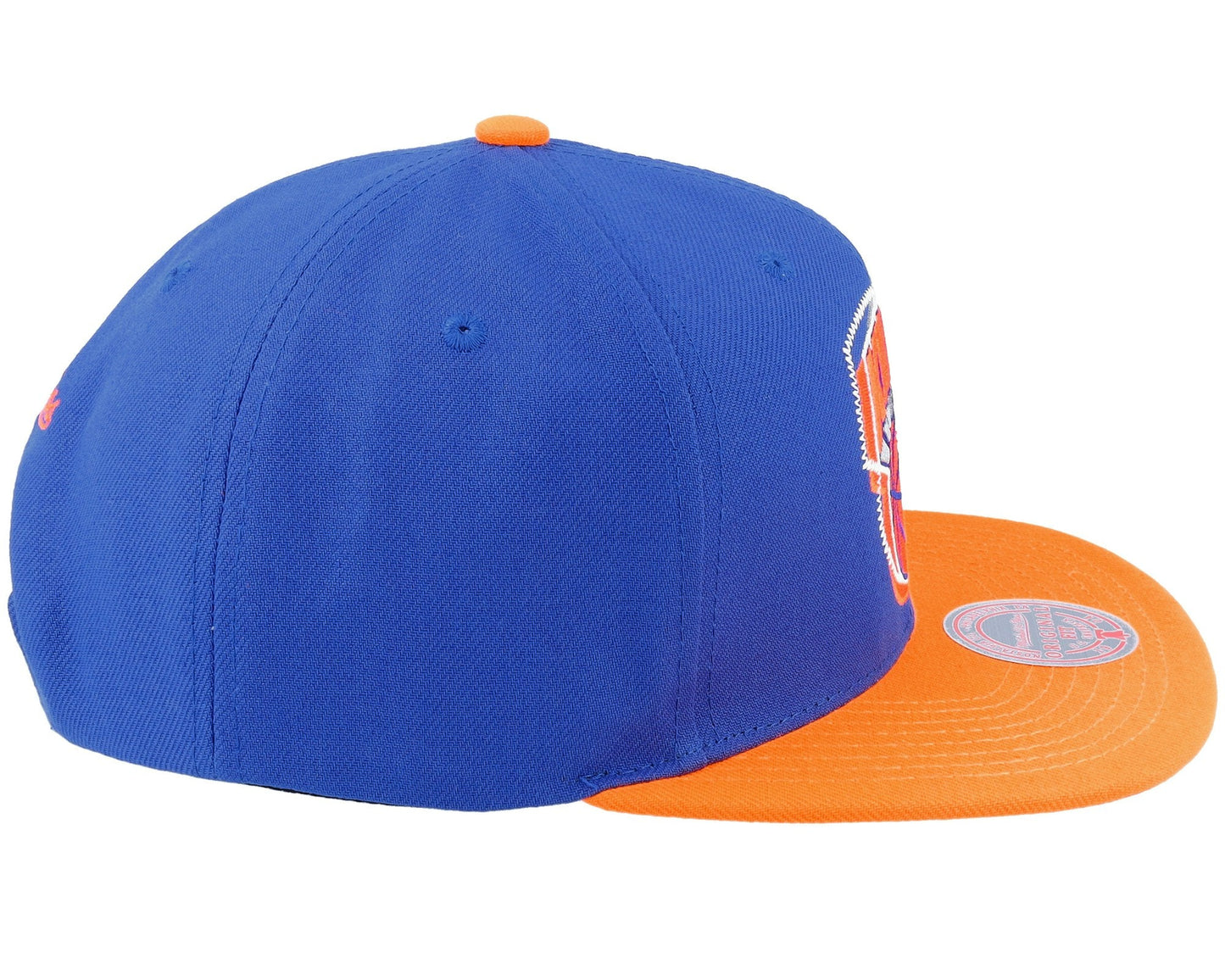 Men's Mitchell & Ness NBA Logo Blur Snapback Hwc Knicks - Blue-Orange