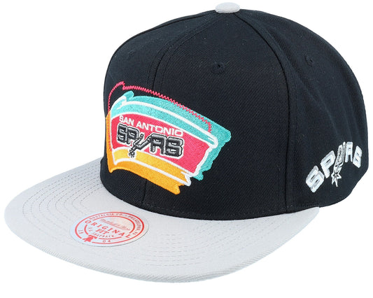Mitchell & Ness Men's NBA Logo Blur Snapback Hwc Spurs Snapback Caps