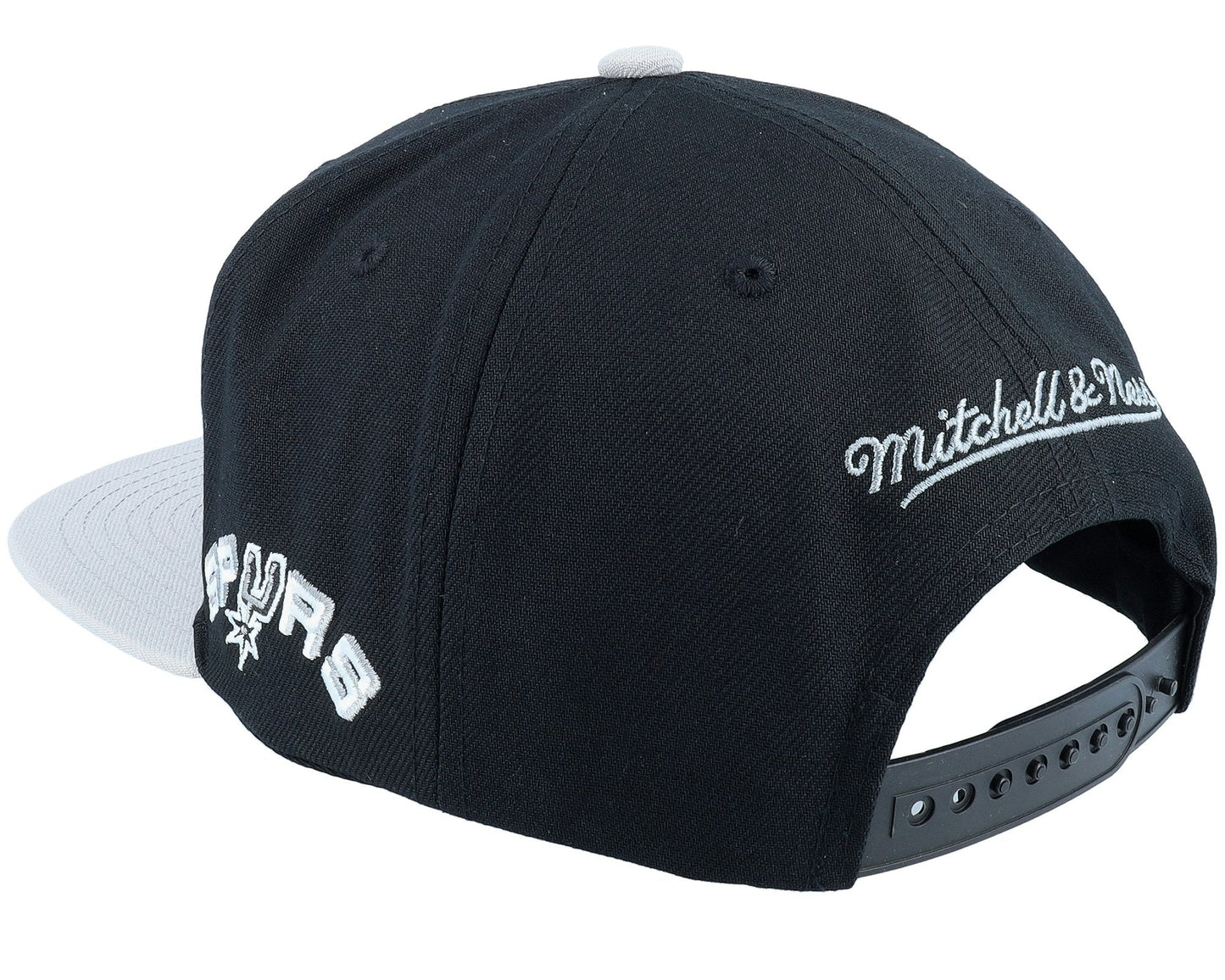 Men's Mitchell & Ness NBA Logo Blur Snapback Hwc Spurs - Black-Grey