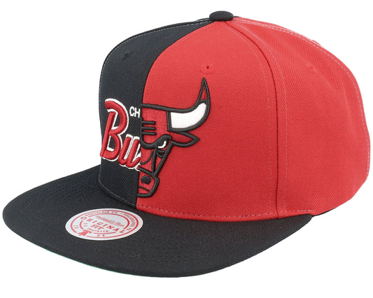 Mitchell & Ness Men's NBA Chicago Bulls Split Crown Snapback