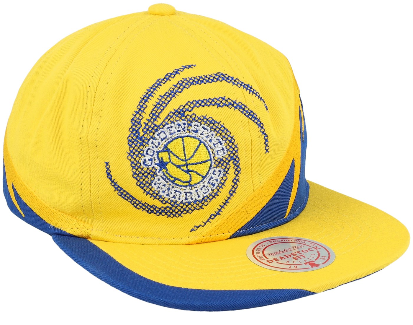 Men's Mitchell & Ness NBA Spiral Deadstock Snapback Hwc Warriors - Yellow