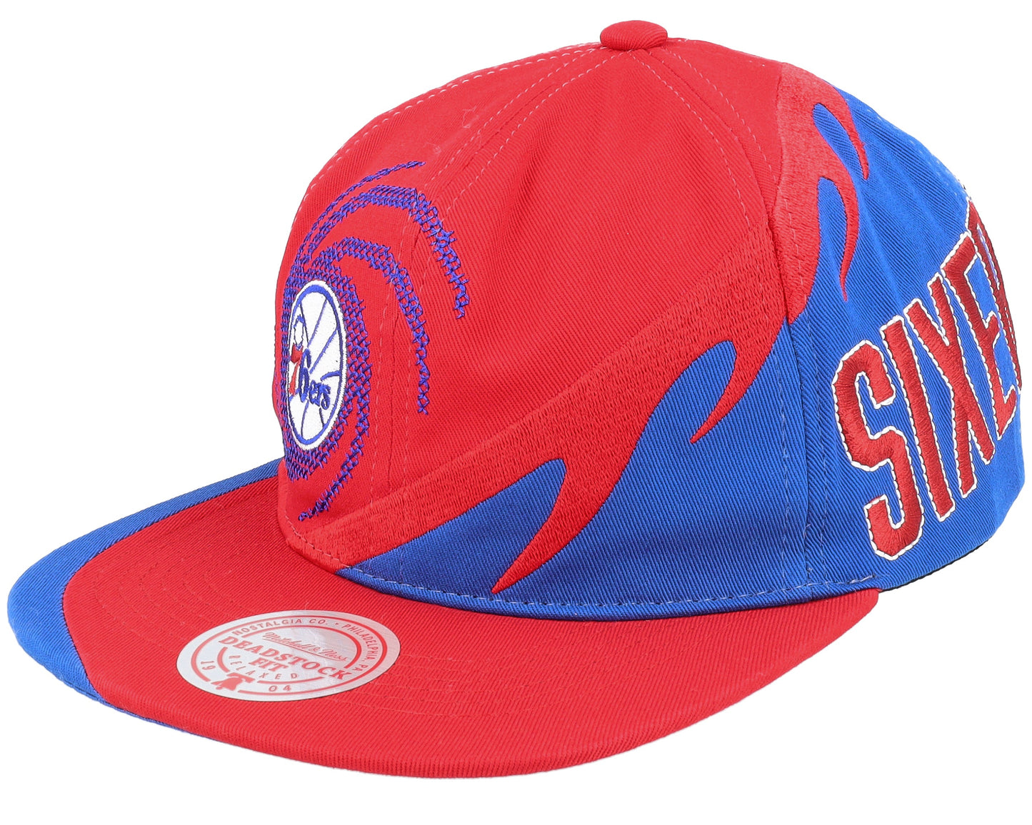 Men's Mitchell & Ness NBA Spiral Deadstock Snapback Hwc 76Ers