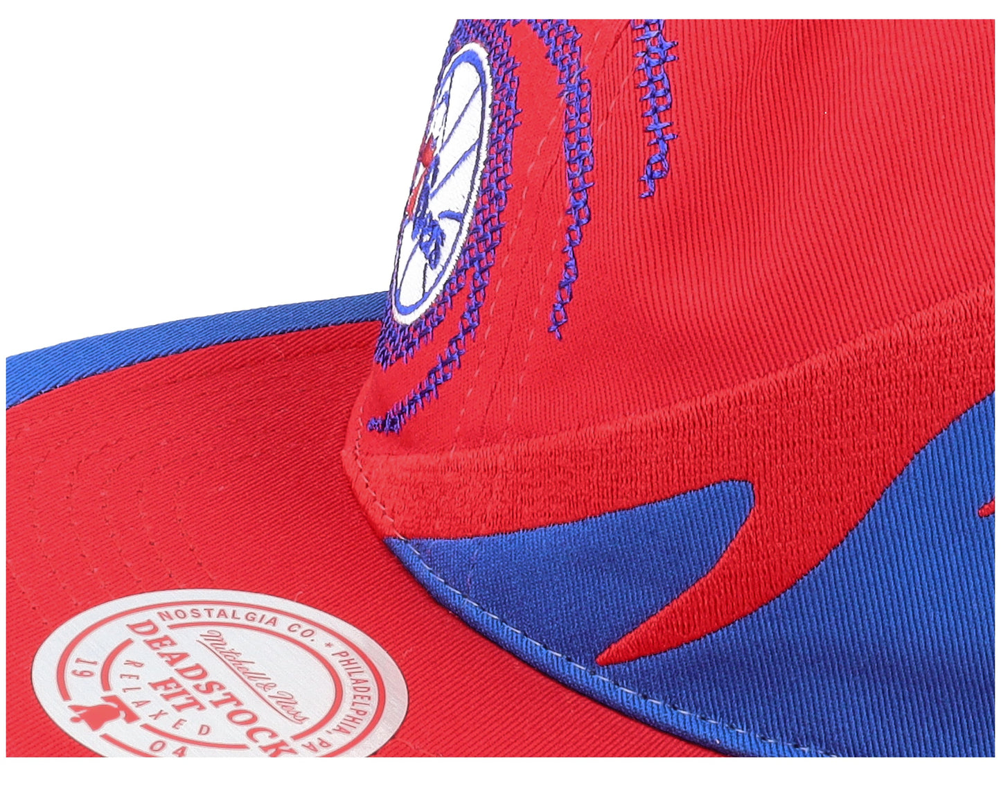 Men's Mitchell & Ness NBA Spiral Deadstock Snapback Hwc 76Ers