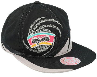 Mitchell & Ness Men's NBA Spiral Deadstock Snapback Hwc Spurs Snapback Caps