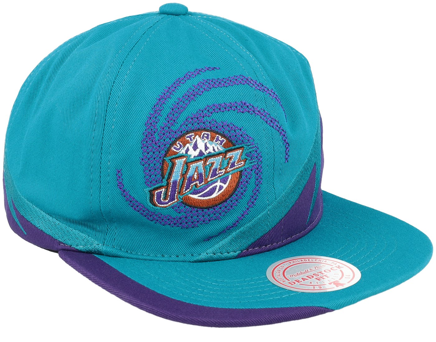 Men's Mitchell & Ness NBA Spiral Deadstock Snapback Hwc Jazz - Teal