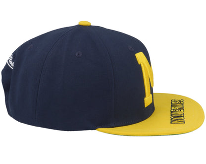 Mitchell & Ness Men's Ncaa Logo Bill Snapback Michigan Snapback Caps