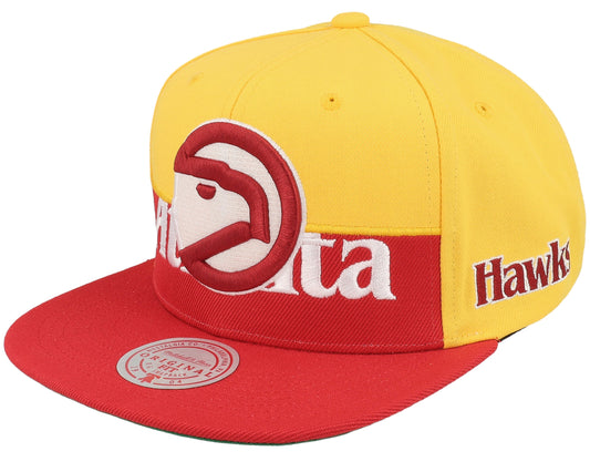 Mitchell & Ness Men's NBA Half N Half Snapback Hwc Hawks Snapback Caps