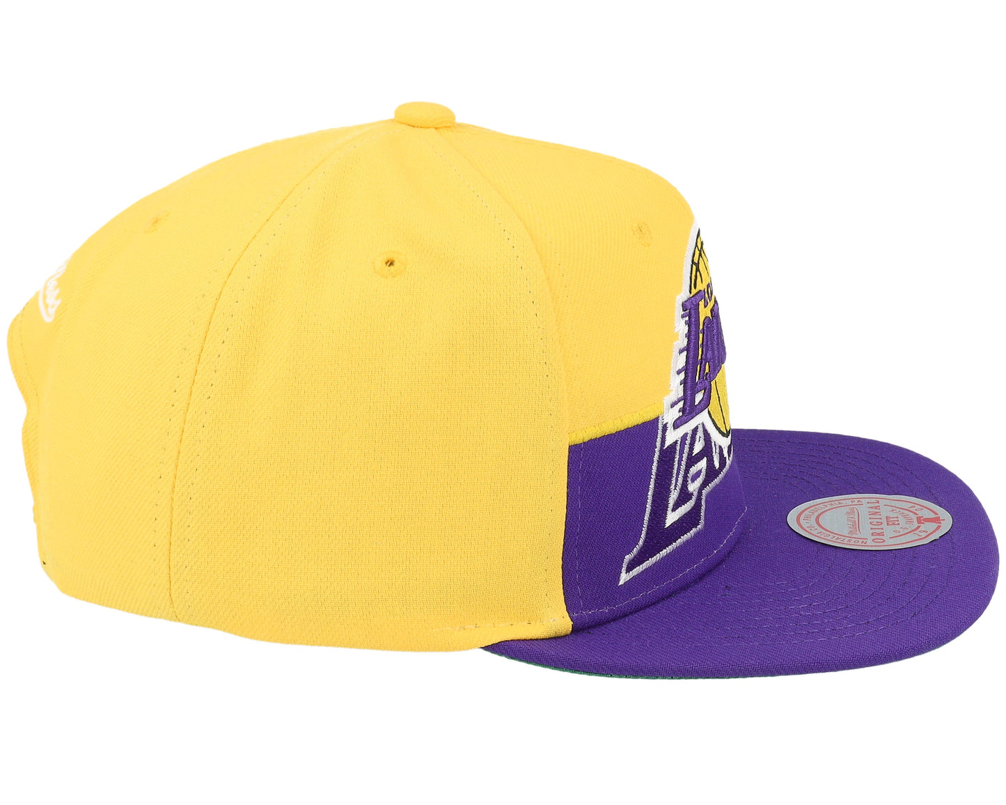 Mitchell & Ness Men's NBA Half N Half Snapback Lakers Snapback Caps