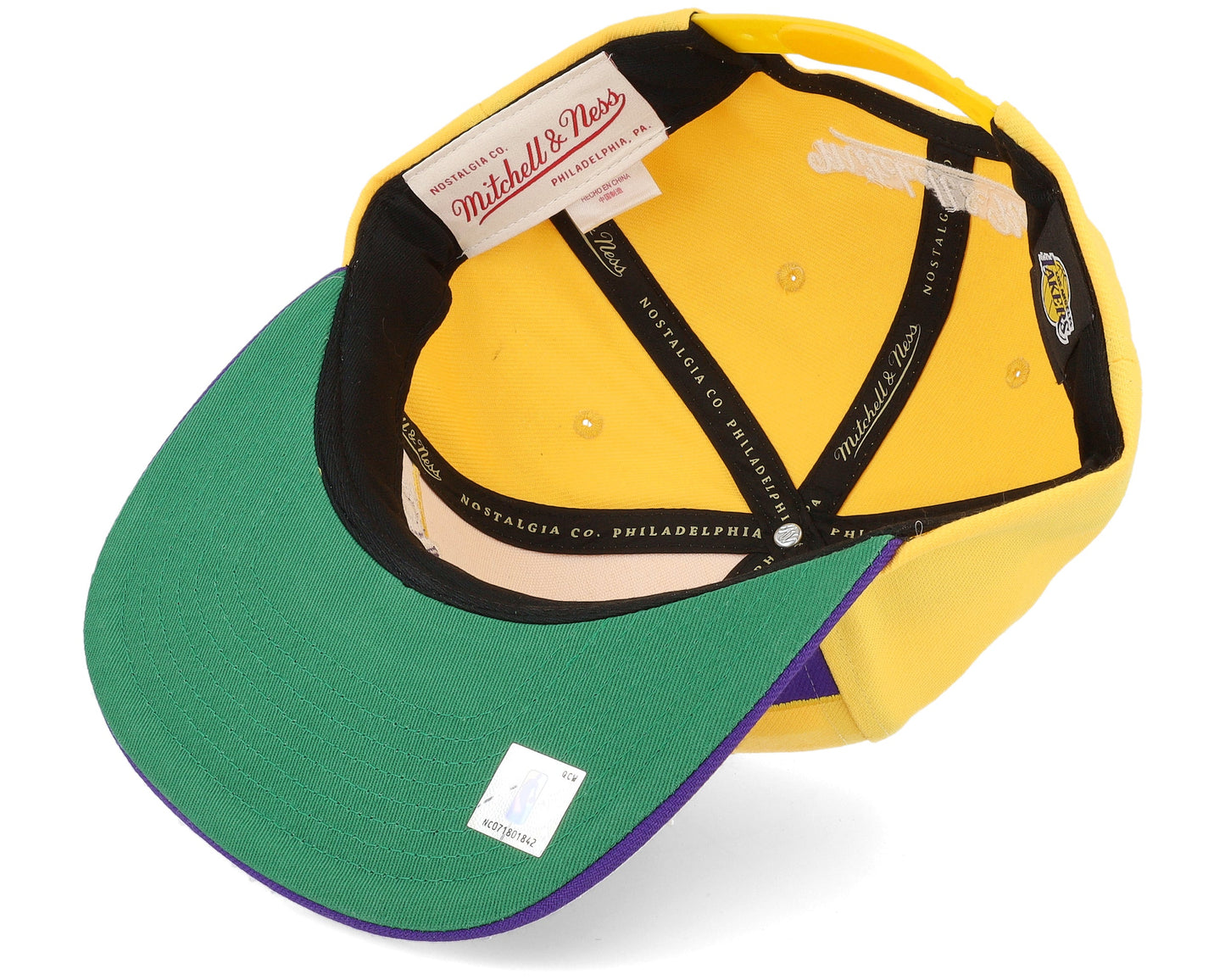 Mitchell & Ness Men's NBA Half N Half Snapback Lakers Snapback Caps