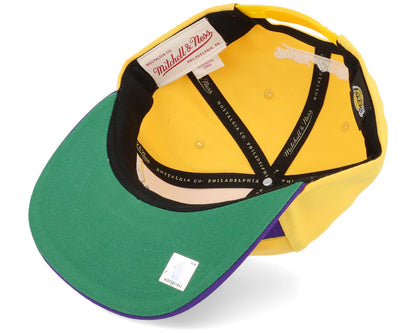 Mitchell & Ness Men's NBA Half N Half Snapback Lakers Snapback Caps