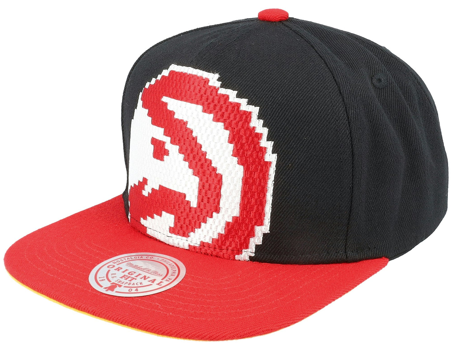 Mitchell & Ness Men's NBA 8 Bit Xl Snapback Hawks Snapback Caps