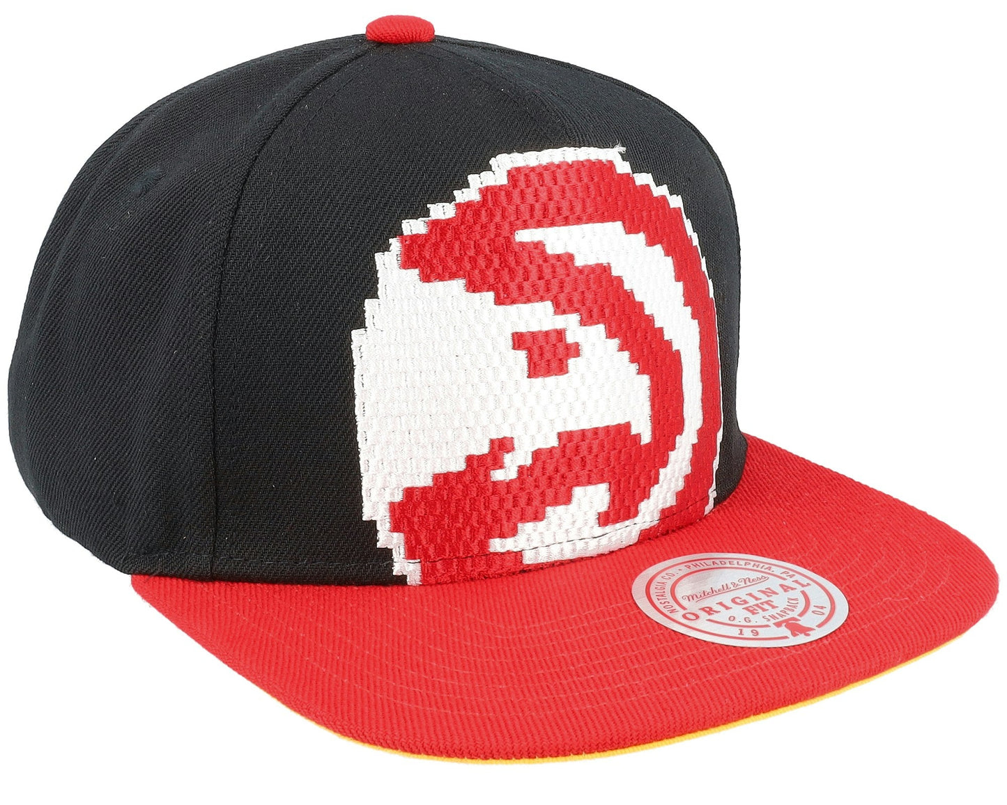 Mitchell & Ness Men's NBA 8 Bit Xl Snapback Hawks Snapback Caps