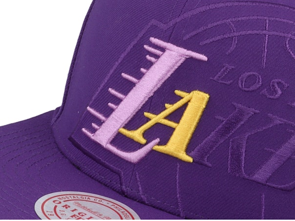 Men's Mitchell & Ness NBA Xl Logo Pop Snapback Lakers - Purple