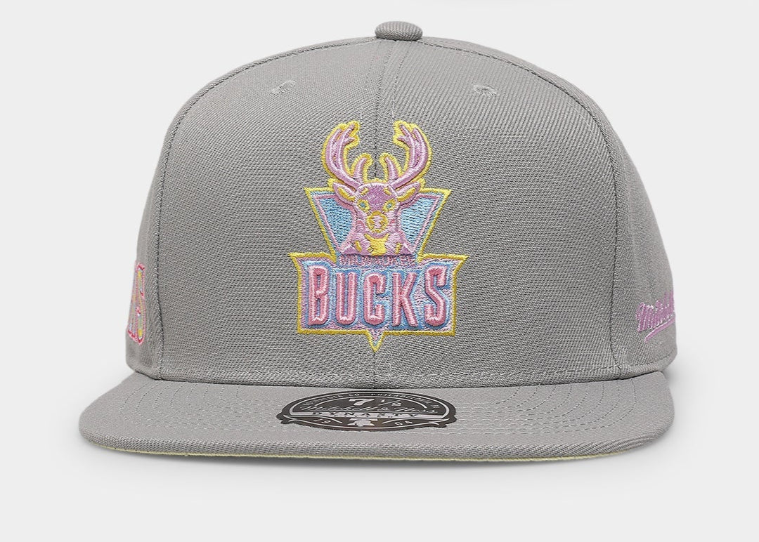 Men's Mitchell & Ness NBA Til Dawn Fitted Hwc Bucks