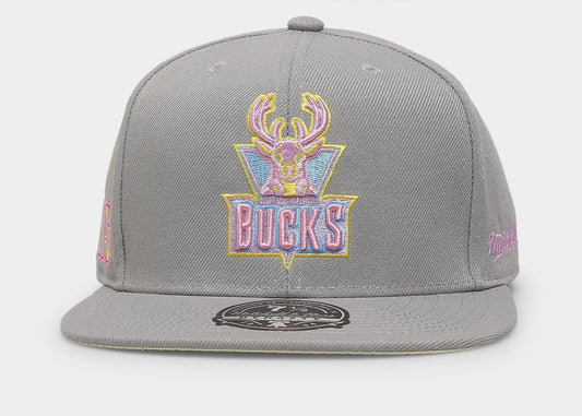 Men's Mitchell & Ness NBA Til Dawn Fitted Hwc Bucks