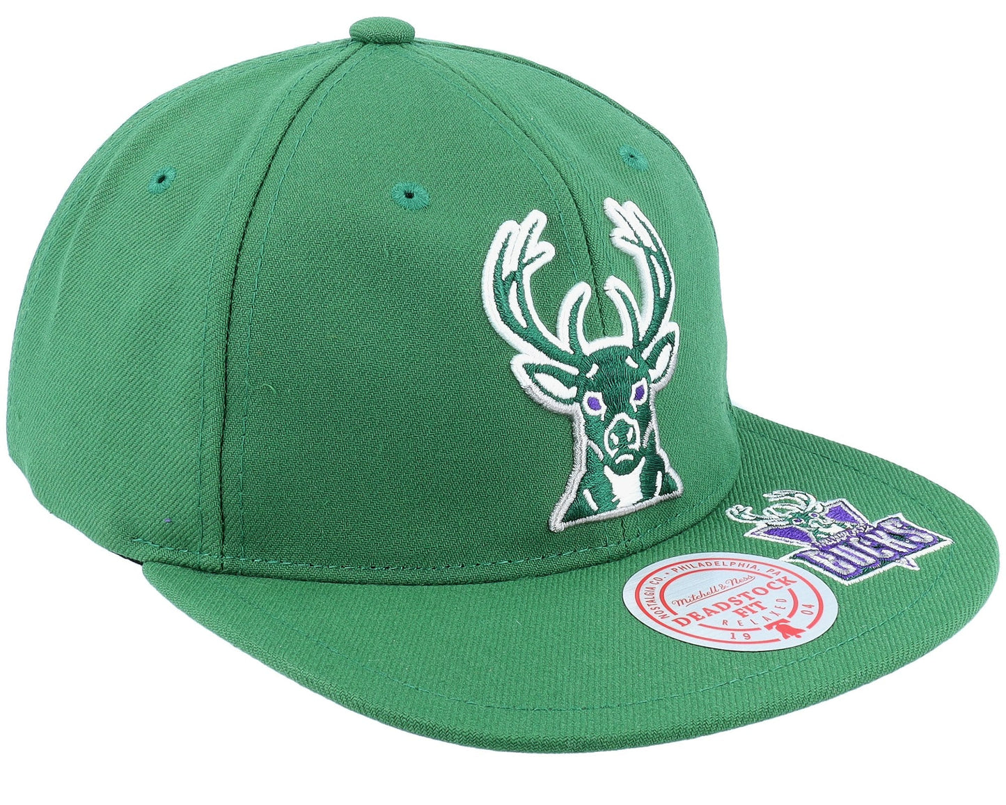 Men's Mitchell & Ness NBA Dead Remix Deadstock Snapback Hwc Bucks - Green