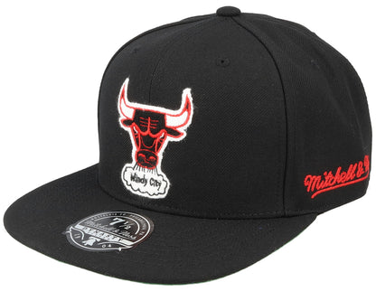 Mitchell & Ness Men's NBA Chainstitch Fitted Hwc Bulls Fitted Caps