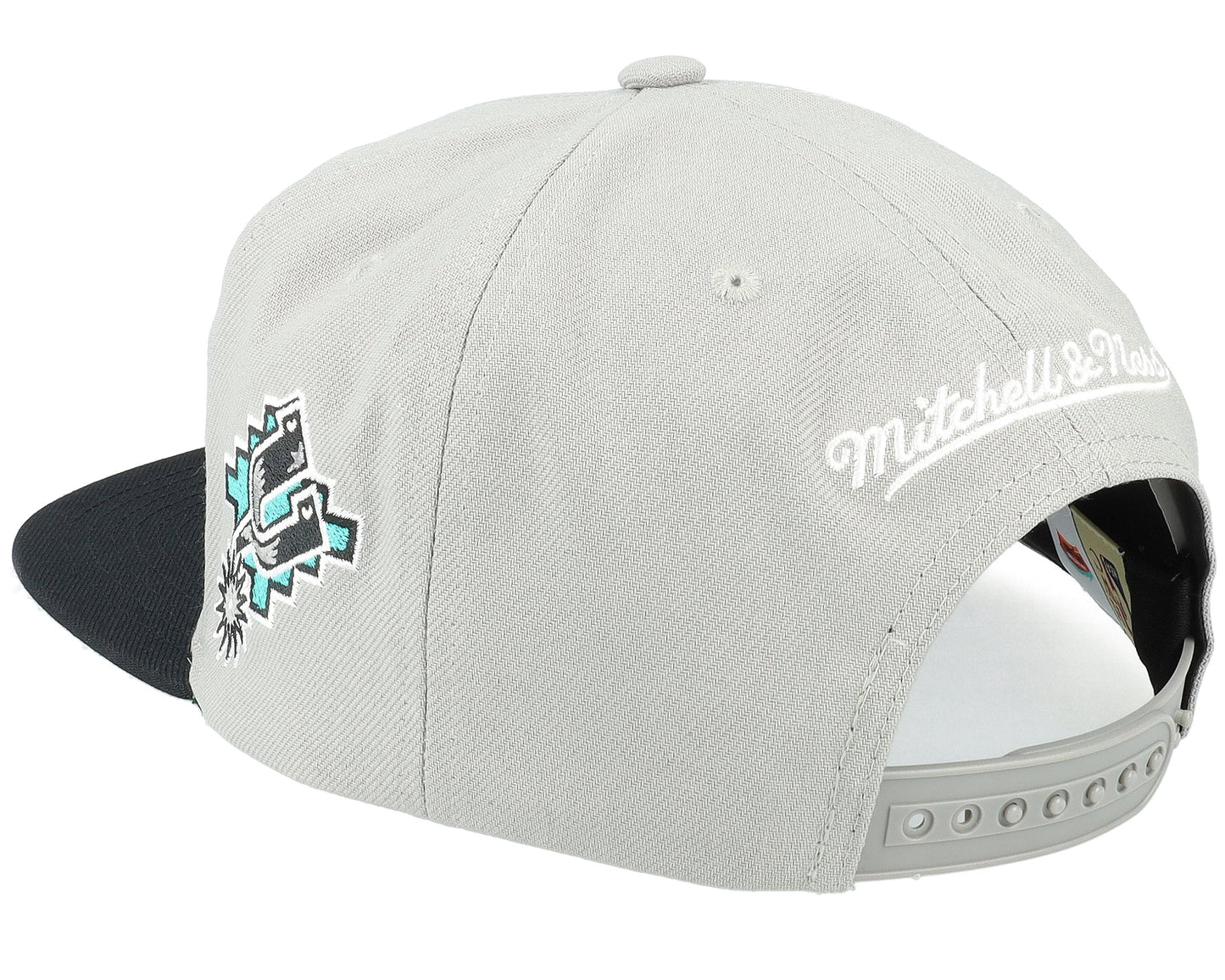 Men's Mitchell & Ness NBA Half N Half Snapback Hwc Spurs