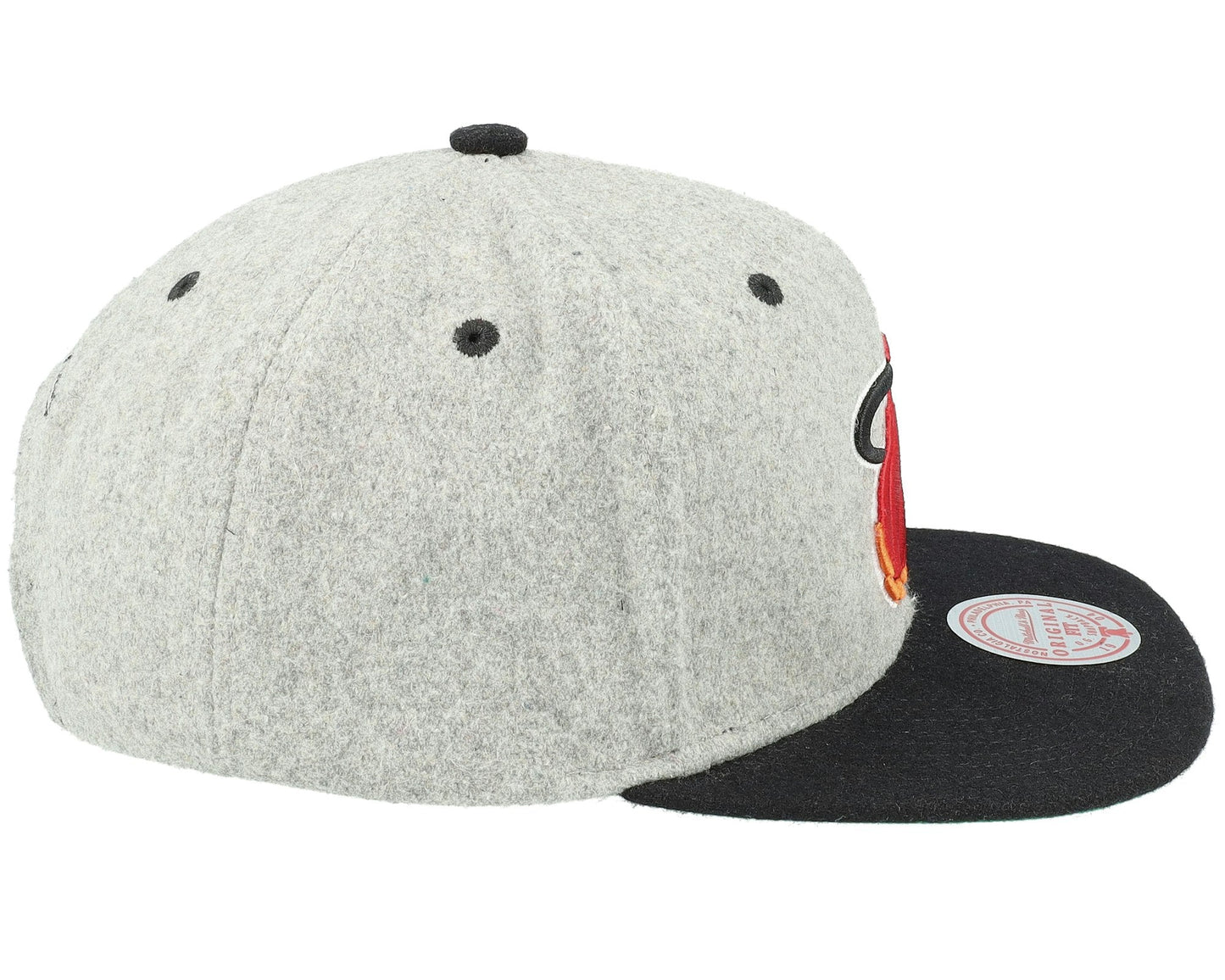 Mitchell & Ness Men's NBA Melton Patch Snapback Hwc Heat Snapback Caps