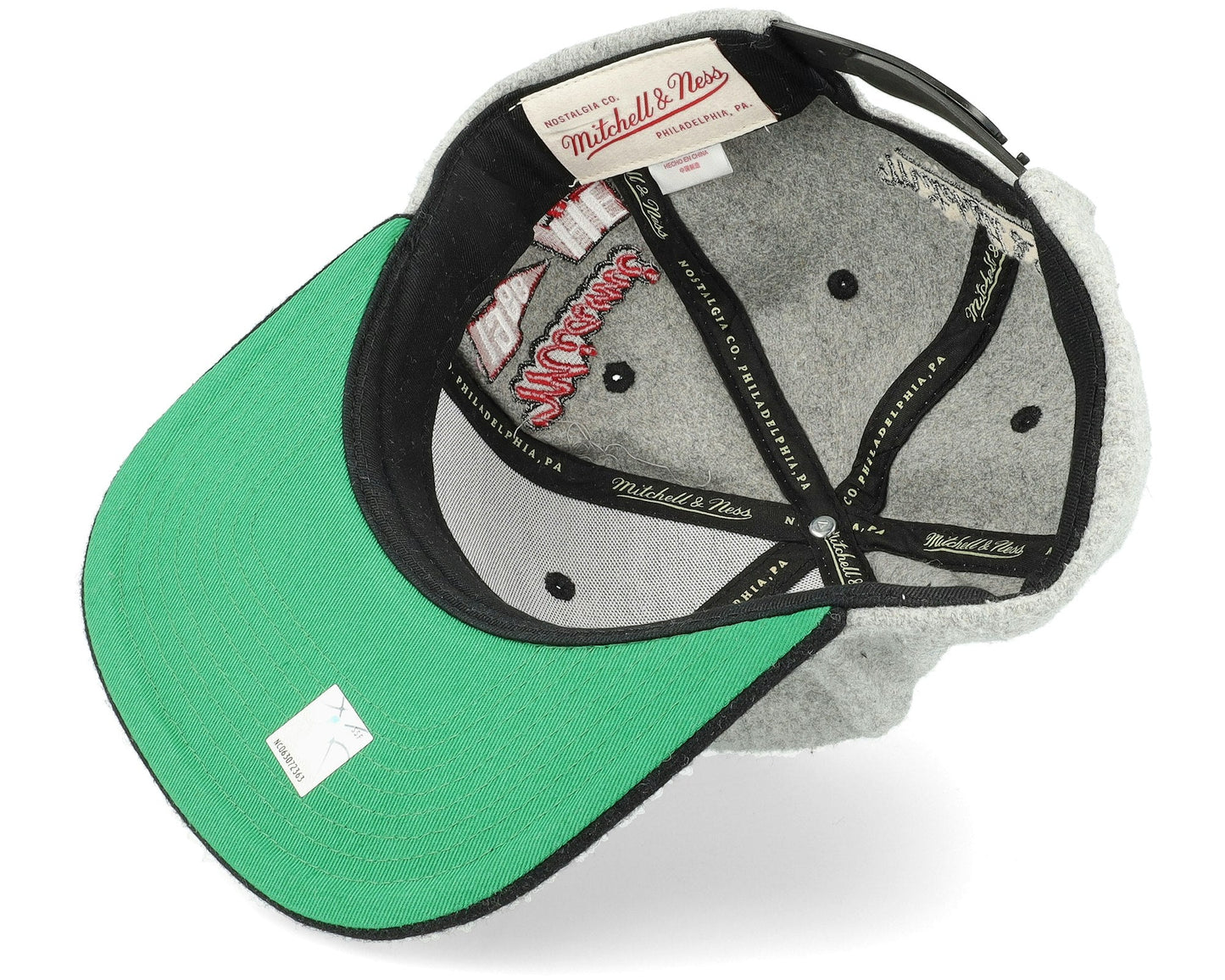 Mitchell & Ness Men's NBA Melton Patch Snapback Hwc Heat Snapback Caps