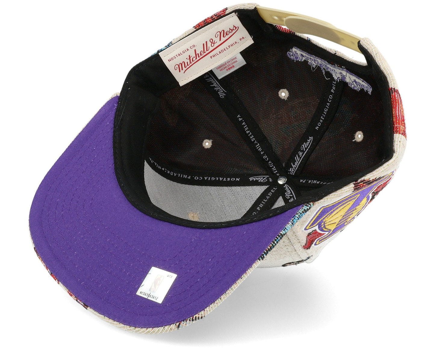 Men's Mitchell & Ness NBA True Tap Snapback Lakers - Multi-Black