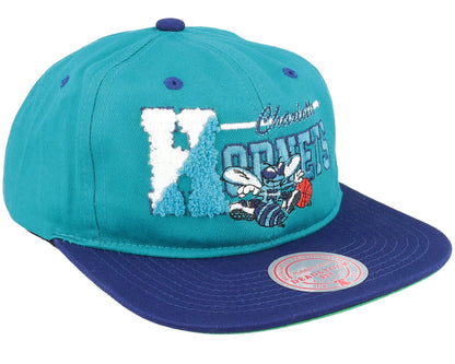 Mitchell & Ness Men's NBA Varsity Letter Snapback Hwc Hornets Snapback Caps