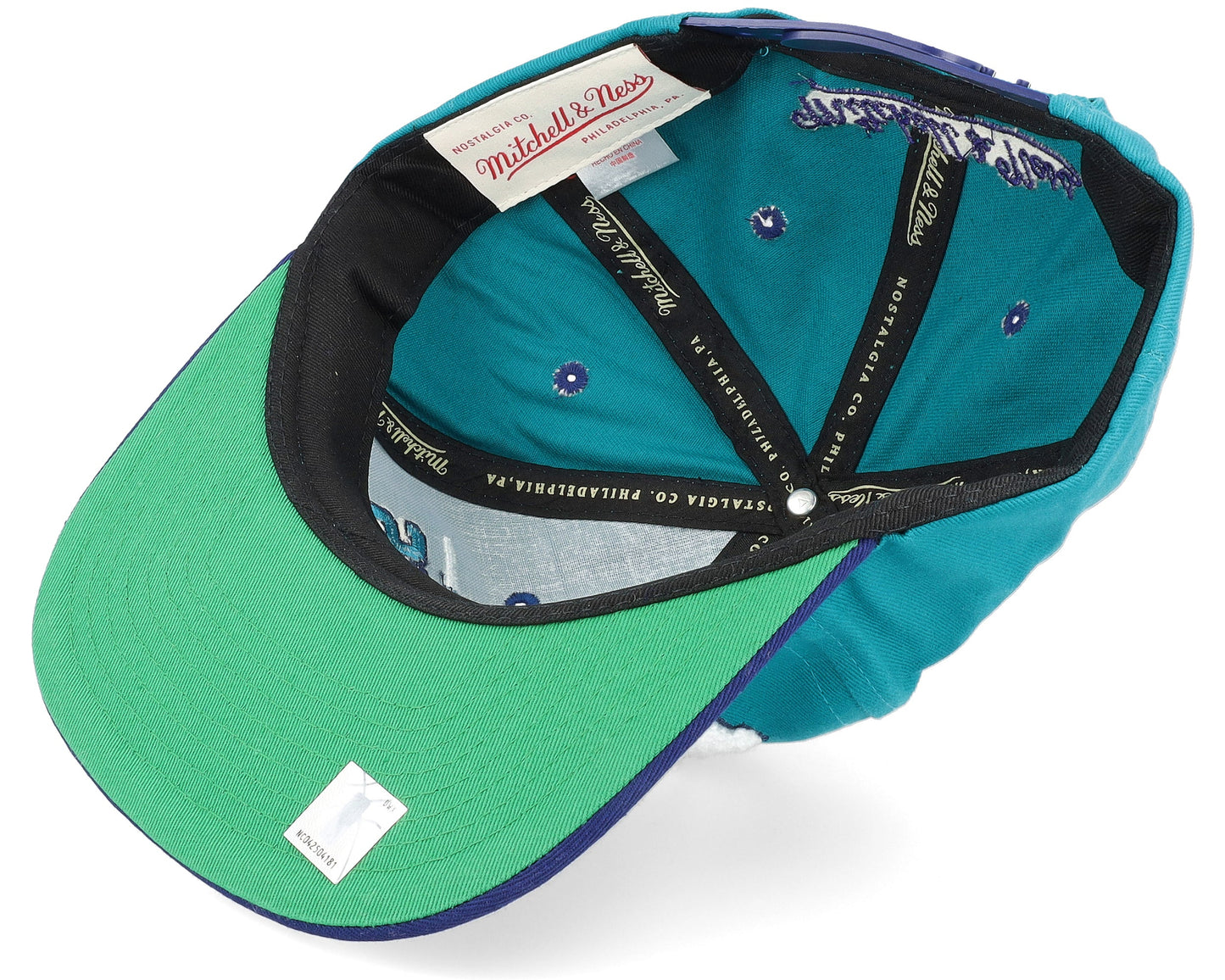 Mitchell & Ness Men's NBA Varsity Letter Snapback Hwc Hornets Snapback Caps