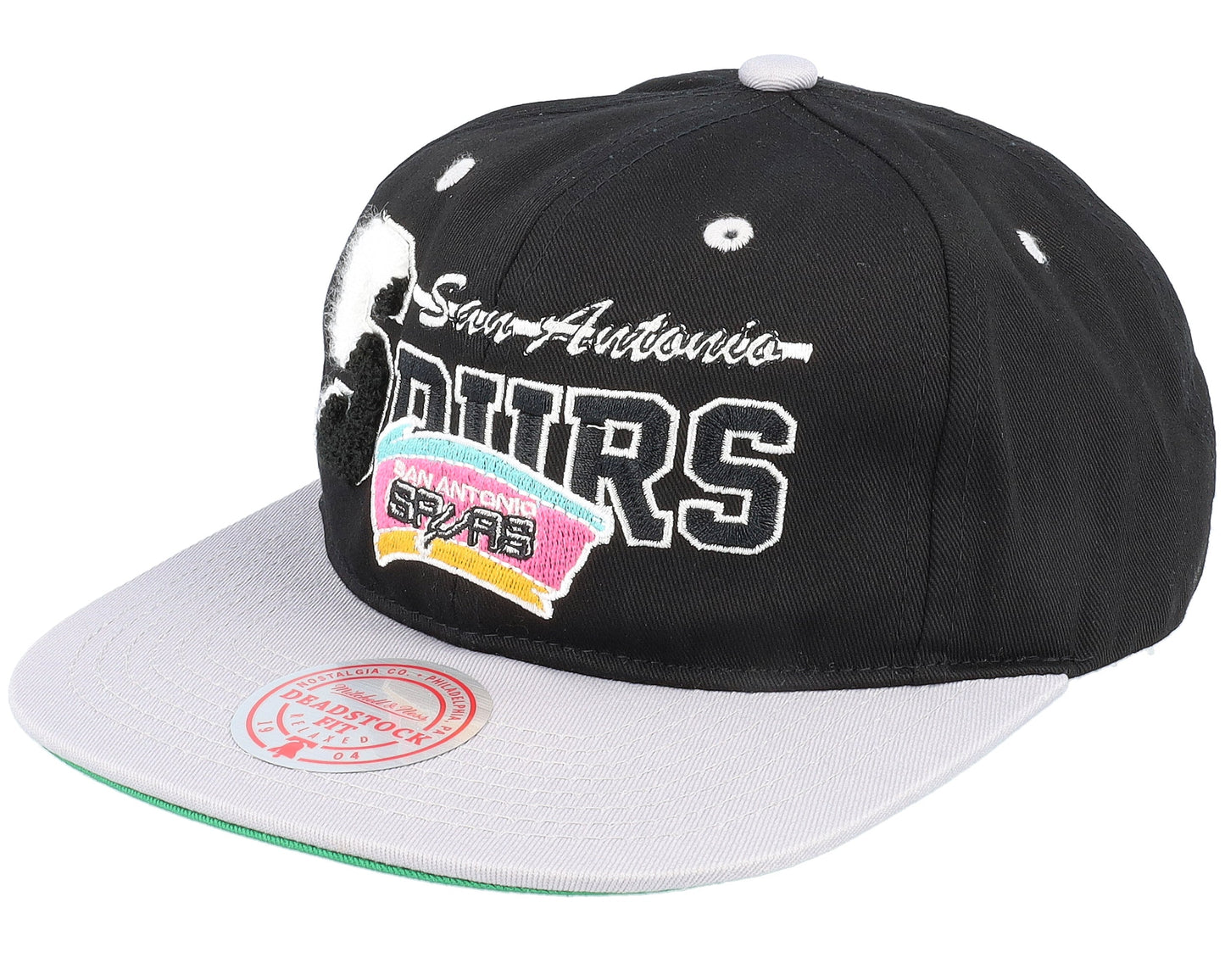 Mitchell & Ness Men's NBA Varsity Letter Snapback Hwc Spurs Snapback Caps