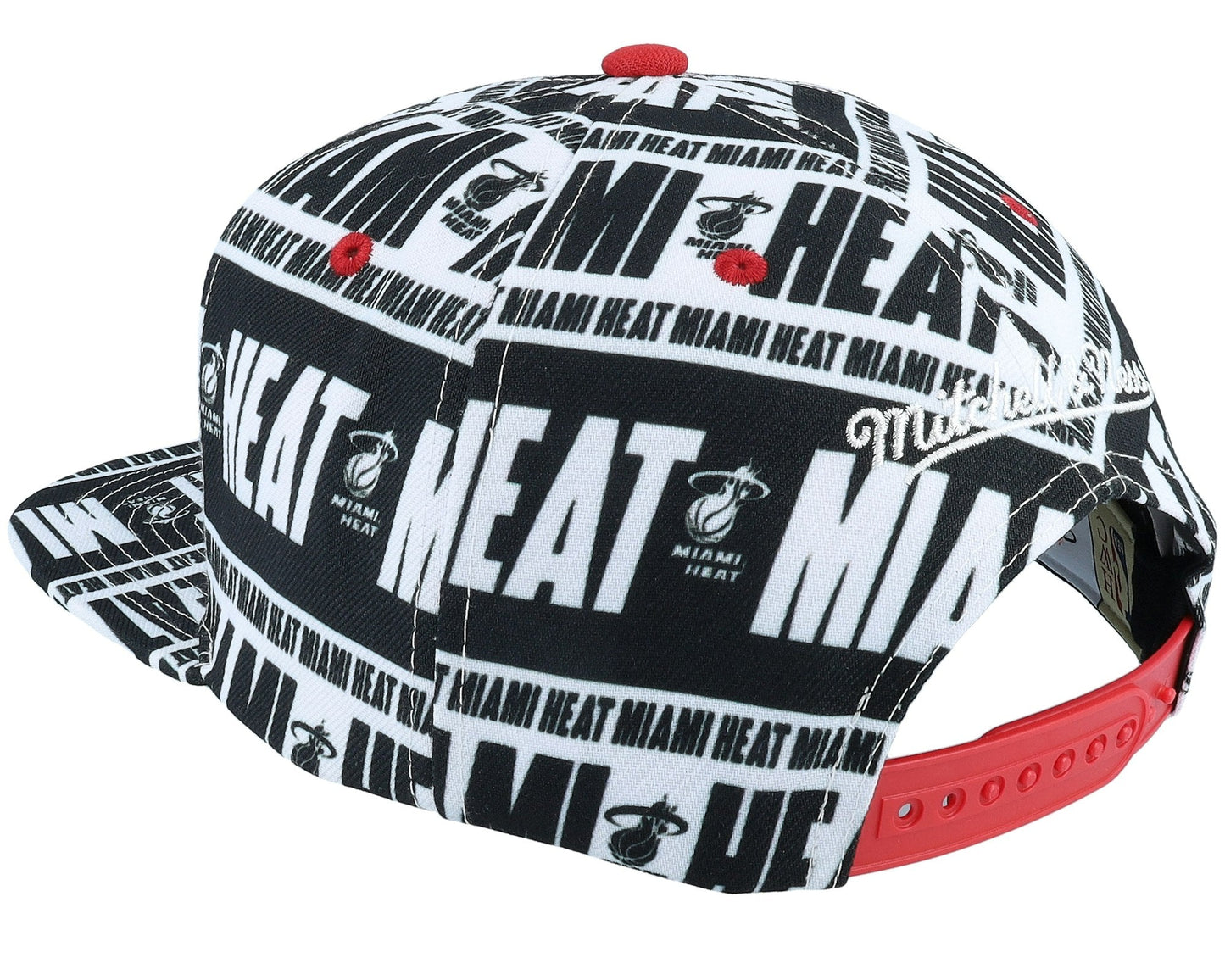 Mitchell & Ness Men's NBA Meat Paper Snapback Hwc Heat Snapback Caps