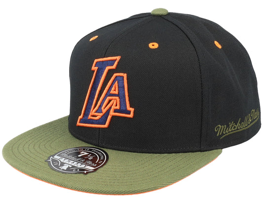 Mitchell & Ness Men's NBA La Lakers Take Flight Fitted Fitted Caps