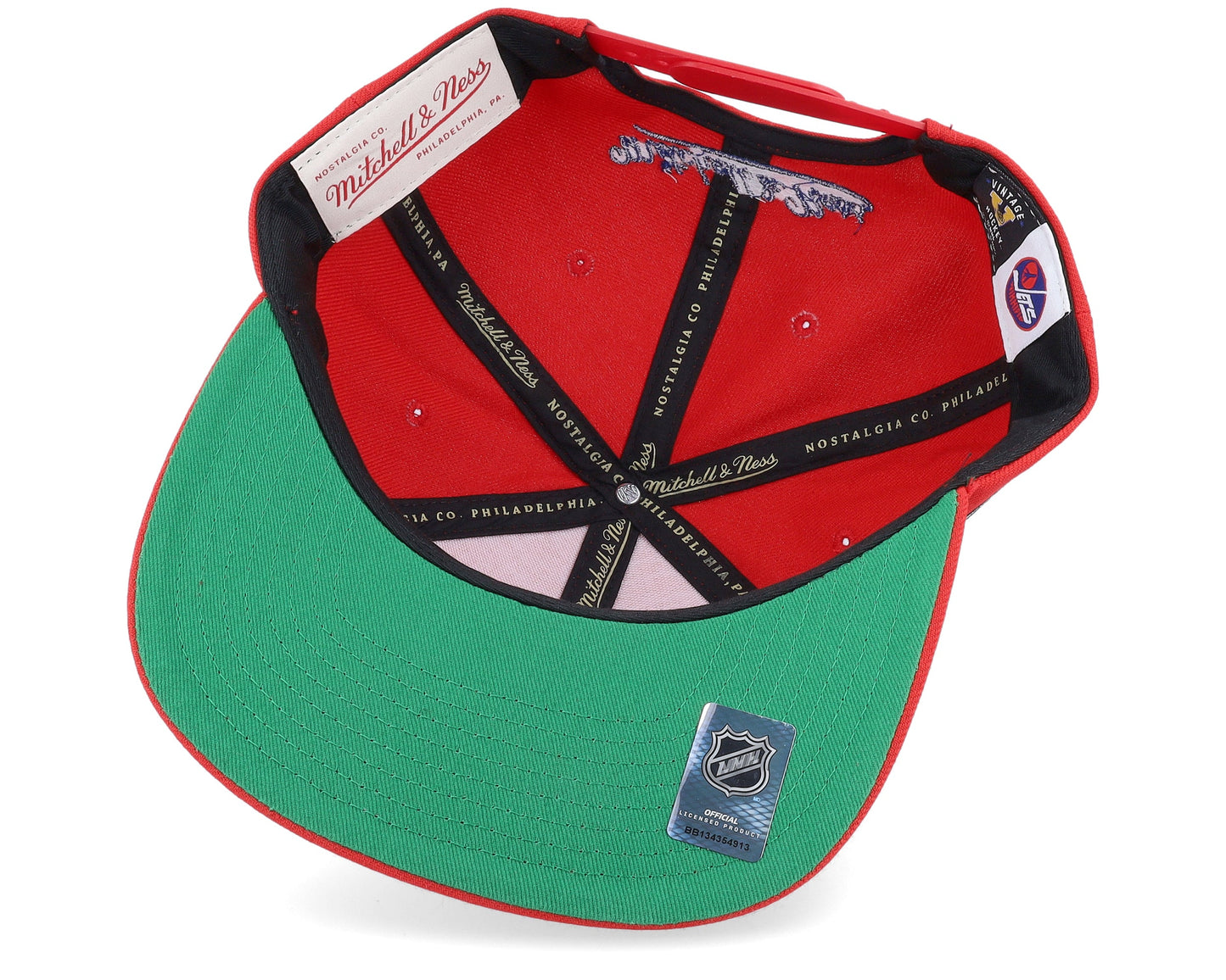 Men's Mitchell & Ness Nhl Alternate Flip Snapback Jets
