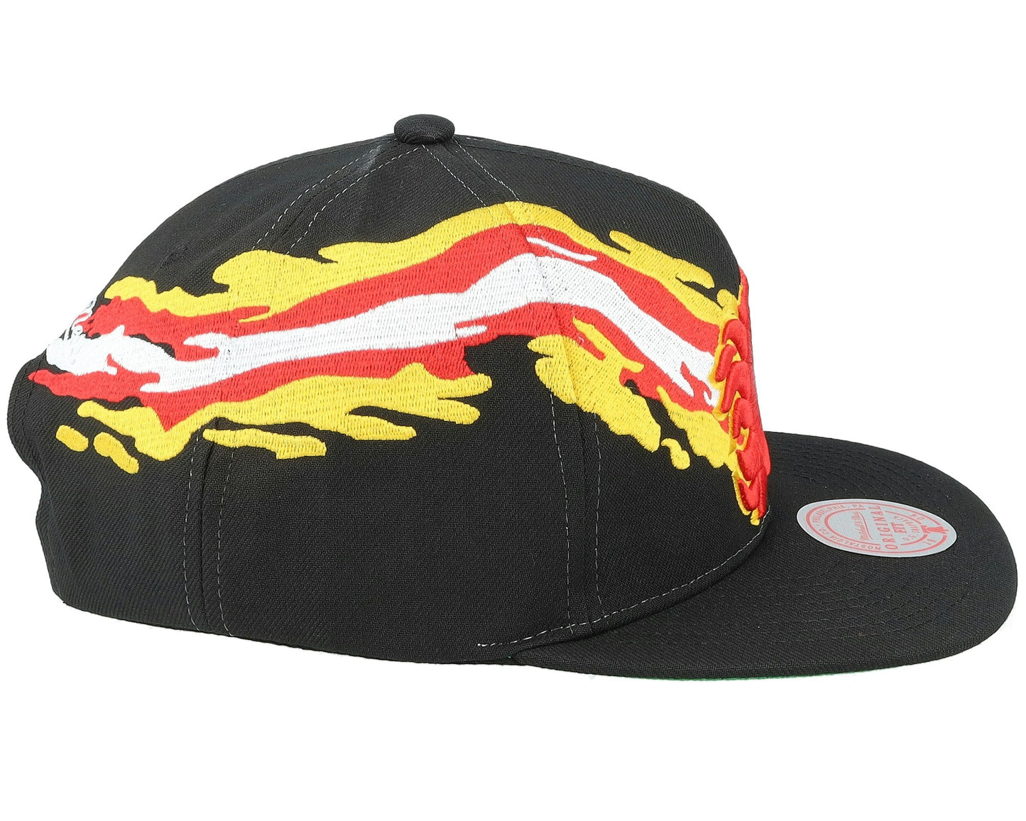 Men's Mitchell & Ness Nhl Vintage Paintbrush Snapback Flames - Black