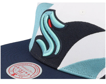 Mitchell & Ness Men's NHL Vintage Sharktooth Snapback Kraken Snapback Caps