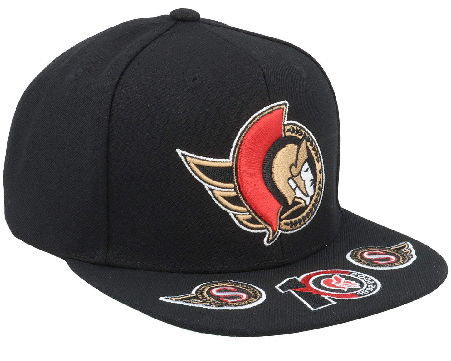 Men's Mitchell & Ness Nhl Vintage Hat Trick Snapback Senators - Black