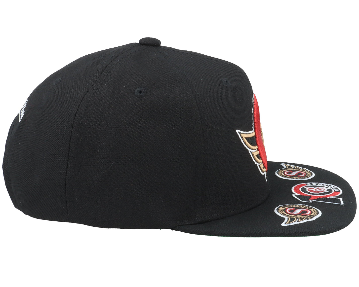 Men's Mitchell & Ness Nhl Vintage Hat Trick Snapback Senators - Black