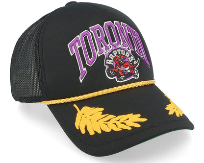 Mitchell & Ness Men's NBA Gold Leaf Trucker Hwc Raptors Ball Caps